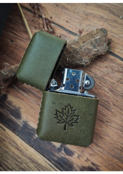 Atölye Çınar Deri Kılıflı Zippo Çakmak