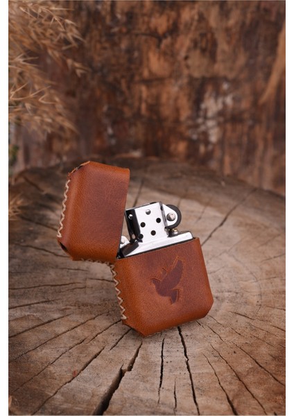 Deri Kılıflı Zippo Çakmak