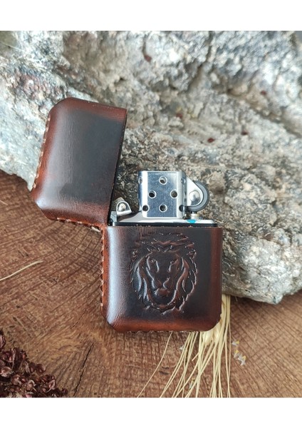 Deri Kılıflı Zippo Çakmak