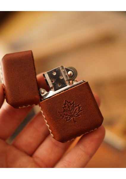 Deri Kılıflı Zippo Çakmak