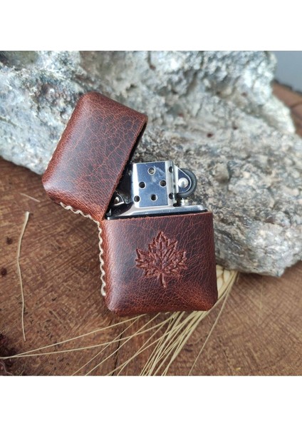 Deri Kılıflı Zippo Çakmak