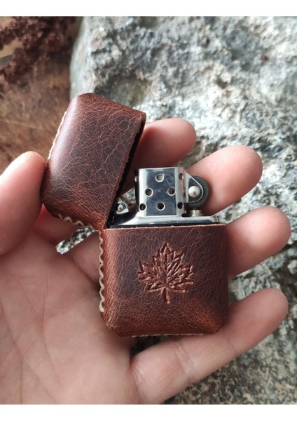 Deri Kılıflı Zippo Çakmak