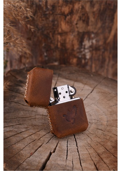 Deri Kılıflı Zippo Çakmak