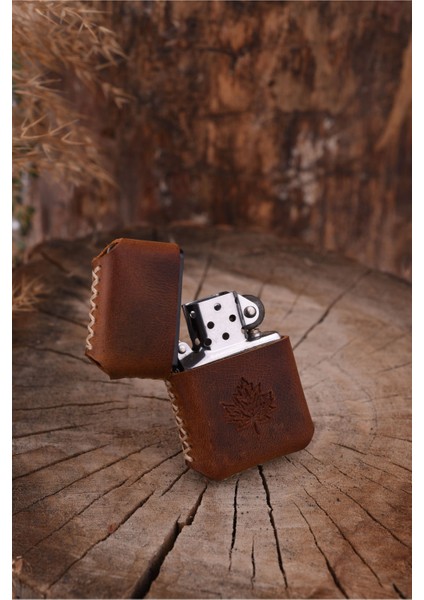 Deri Kılıflı Zippo Çakmak
