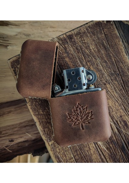 Deri Kılıflı Zippo Çakmak