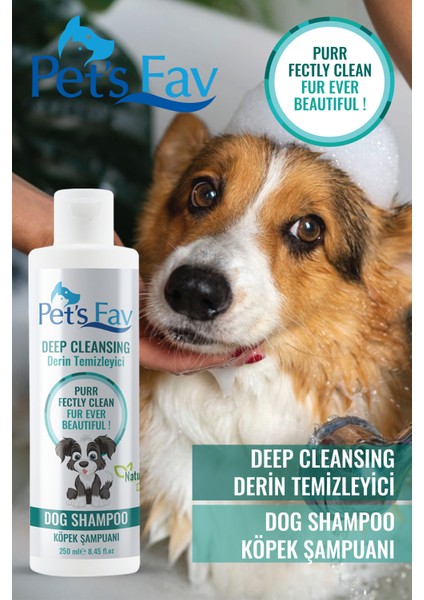 Pets Fav Derin Temizleyici Organik ve Doğal Köpek Şampuanı