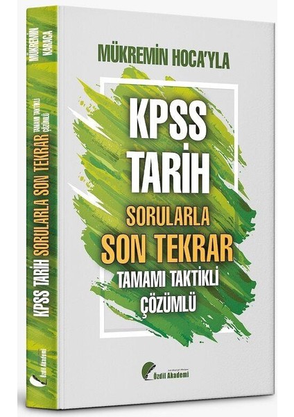 KPSS Tarih Full Tekrar Soru Avı 101 Soru Bankası