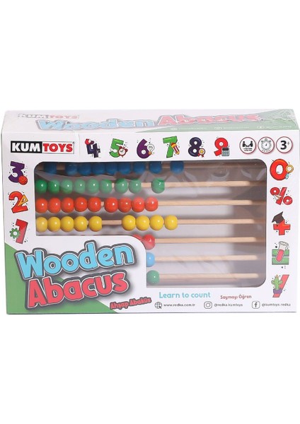 KM5632 Ahşap Abaküs -Kumtoys