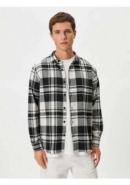 Oduncu Gömleği Klasik Yaka Düğmeli Uzun Kollu modelleri