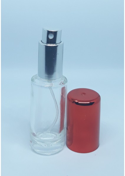 Boş Parfüm Şişesi 12 ml (10 Adet) Geniş Kırmızı Boş Şişe