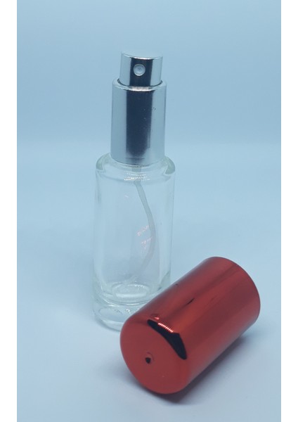 Boş Parfüm Şişesi 12 ml (10 Adet) Geniş Kırmızı Boş Şişe