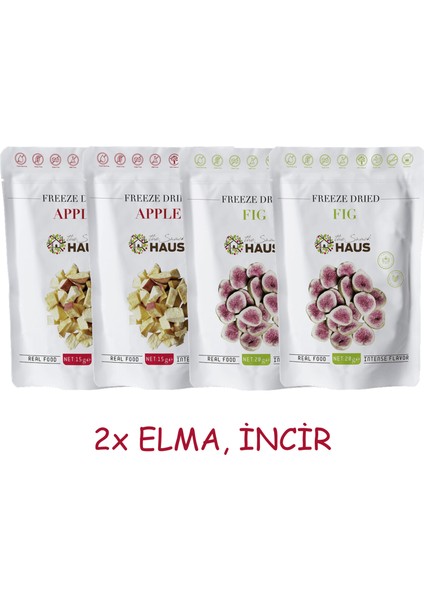 The Snack Haus Freeze Dried Elma, Incir