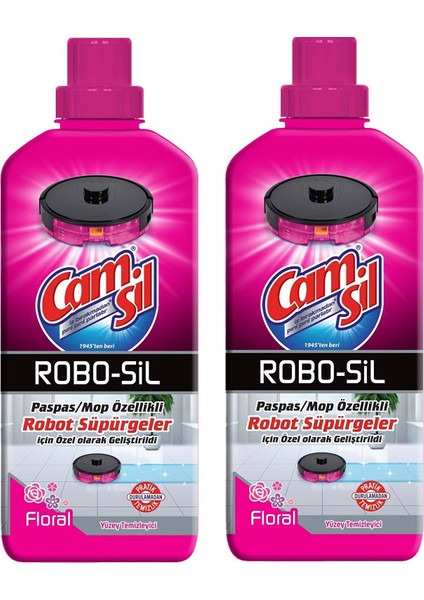 Robot Süpürge Robo-Sil Yüzey Temizleyici Floral 900 ml x 2 Adet