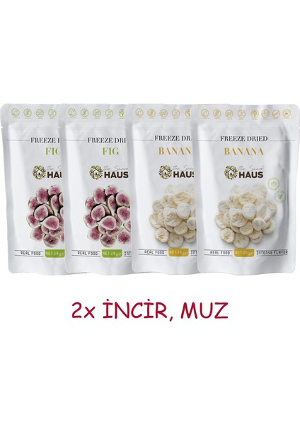 The Snack Haus Freeze Dried Incir, Muz