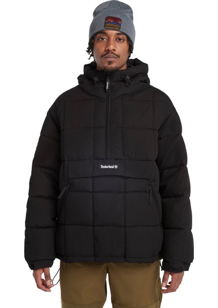 Siyah Erkek Kapüşonlu Mont TB0A6JUD0011_PULLOVER Puffer Jacket