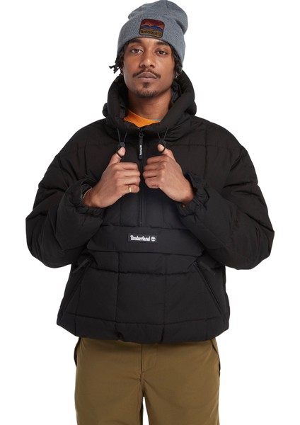 Siyah Erkek Kapüşonlu Mont TB0A6JUD0011_PULLOVER Puffer Jacket