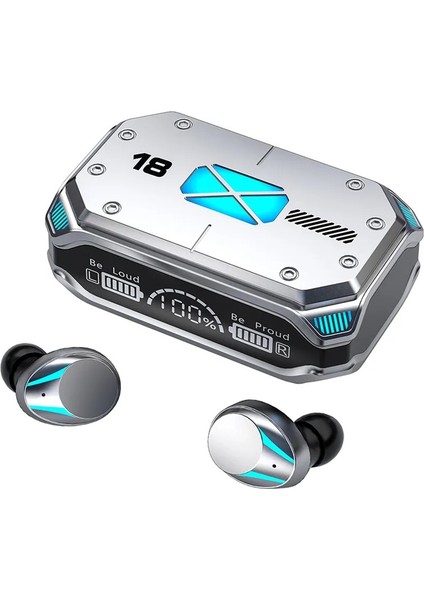 Tws Kablosuz Kulaklıklar Bluetooth Kulaklık Dokunmatik Kontrol Gürültü Azaltma Stereo Su Geçirmez Kulaklıklar Mikrofonlu Tekli Kulaklıklar (Yurt Dışından)
