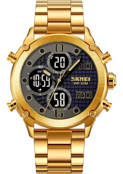 Erkekler Saatler Üç Kez Çift Ekran Çok Fonksiyonlu Trend Izle Su Geçirmez Aydınlık Moda Erkek Spor Elektronik Saat (Yurt Dışından)