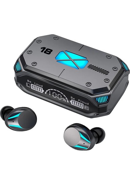 Tws Kablosuz Kulaklıklar Bluetooth Kulaklık Dokunmatik Kontrol Gürültü Azaltma Stereo Su Geçirmez Kulaklıklar Mikrofonlu Tekli Kulaklıklar (Yurt Dışından)