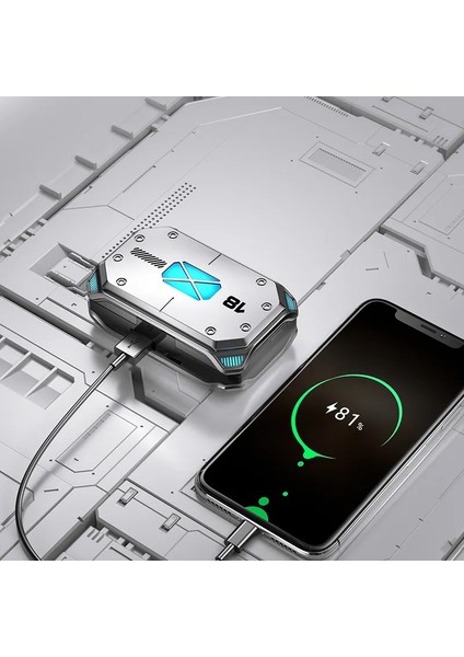 Tws Kablosuz Kulaklıklar Bluetooth Kulaklık Dokunmatik Kontrol Gürültü Azaltma Stereo Su Geçirmez Kulaklıklar Mikrofonlu Tekli Kulaklıklar (Yurt Dışından)