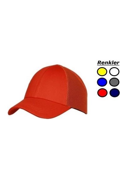 Şapkalı Baret Sport Model Beyaz