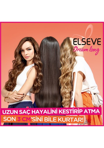 L'oreal Paris Elseve Dream Long Onarıcı Bakım Şampuanı 360ML & 175 ml Hyaluron Saç Kremi