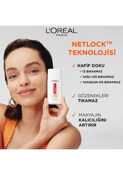 L'oréal Paris Revitalift Clinical Spf 50+ Günlük Yüksek Uv Korumalı Yüz Güneş Kremi 50ML Cep Aynası Hediyeli