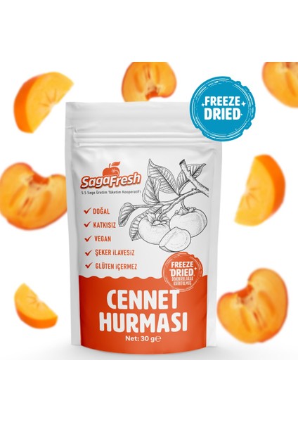 Dondurularak Kurutulmuş Çıtır Cennet Hurması Dilimleri 30G