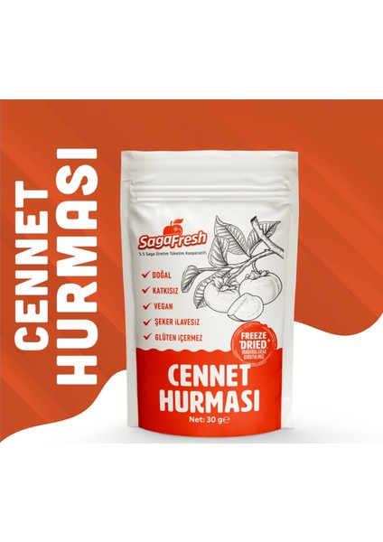 Dondurularak Kurutulmuş Çıtır Cennet Hurması Dilimleri 30G