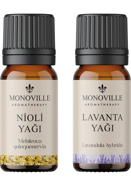 Nioli Yağı 10 ml, Lavanta Yağı 10 ml %100 Saf Ve Doğal 2x10 ml