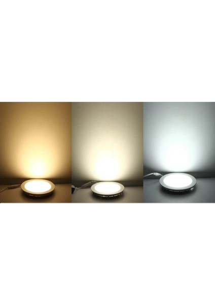 10 Adet 15 Watt Slim LED Panel Beyaz Işık Metal Kasa CT-5148B-10 fırsatları