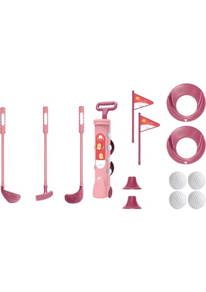 Çocuk Golf Alıştırma Oyunu Oyun Seti Açık Havada Egzersiz Oyuncakları Komik Golf Pembe (Yurt Dışından) fiyatları