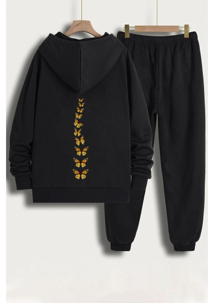 Only Trendwear Unisex Kral Kelebek Baskılı Eşofman Takımı
