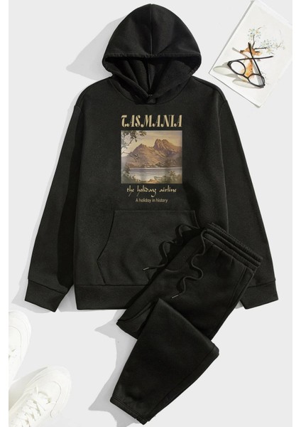 Only Trendwear Unisex Tasmania Baskılı Eşofman Takımı