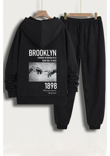 Only Trendwear Unisex 1898 Brooklyn Baskılı Eşofman Takımı