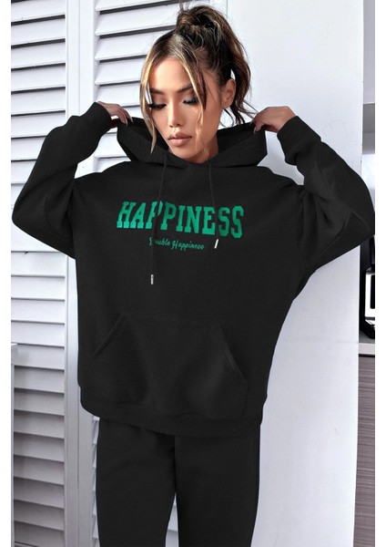 Only Trendwear Unisex Happiness Baskılı Eşofman Takımı