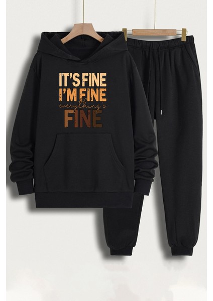 Only Trendwear Unisex Fine Baskılı Eşofman Takımı