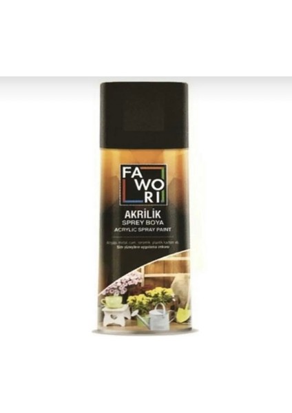 Fawori Akrilik Sprey Boya 400ML Parlak Siyah