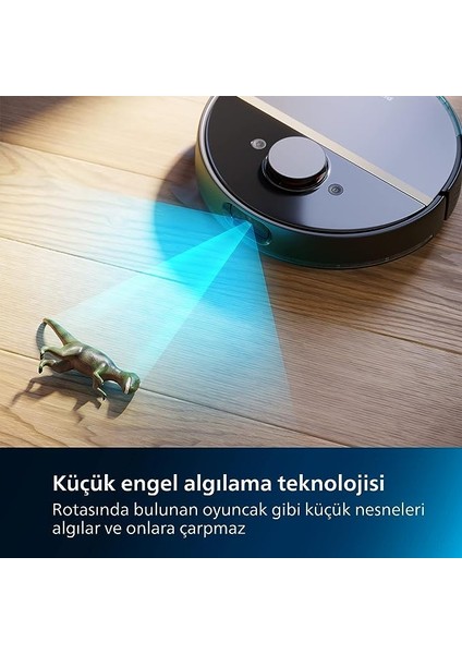 Aqua Islak ve Kuru Temizlik Robotu, Güçlü 5200 Mah Li-Ion PIL,5000 Pa Emiş Gücü, 360 Lazer Navigasyon, EPA11 Filtre, Homerun Mobil Uygulaması