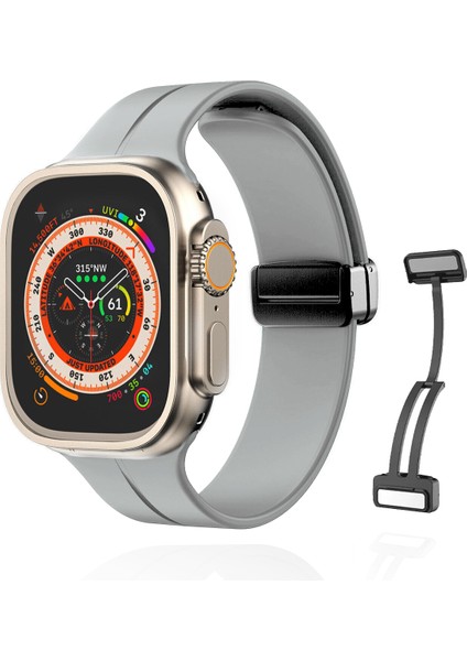 Apple Watch 38MM Su Geçirmez Silikon Spor Kordonu, Kolay Takma/çıkarma, Metal Manyetik özellikli