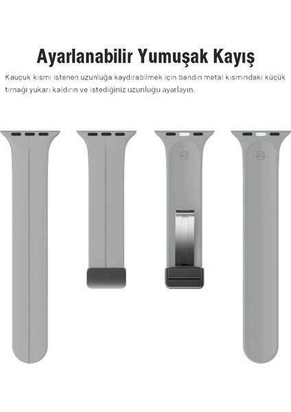 Apple Watch 38MM Su Geçirmez Silikon Spor Kordonu, Kolay Takma/çıkarma, Metal Manyetik özellikli fırsatları