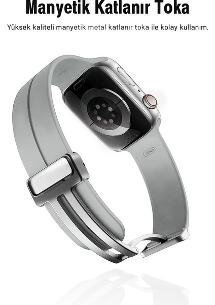 Apple Watch 38MM Su Geçirmez Silikon Spor Kordonu, Kolay Takma/çıkarma, Metal Manyetik özellikli indirimleri
