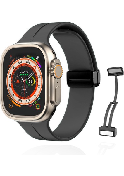 Apple Watch 38MM Su Geçirmez Silikon Spor Kordonu, Kolay Takma/çıkarma, Metal Manyetik özellikli
