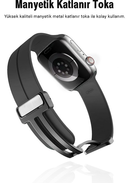 Apple Watch 38MM Su Geçirmez Silikon Spor Kordonu, Kolay Takma/çıkarma, Metal Manyetik özellikli indirimleri