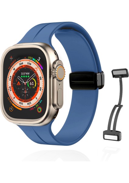 Apple Watch 38MM Su Geçirmez Silikon Spor Kordonu, Kolay Takma/çıkarma, Metal Manyetik özellikli