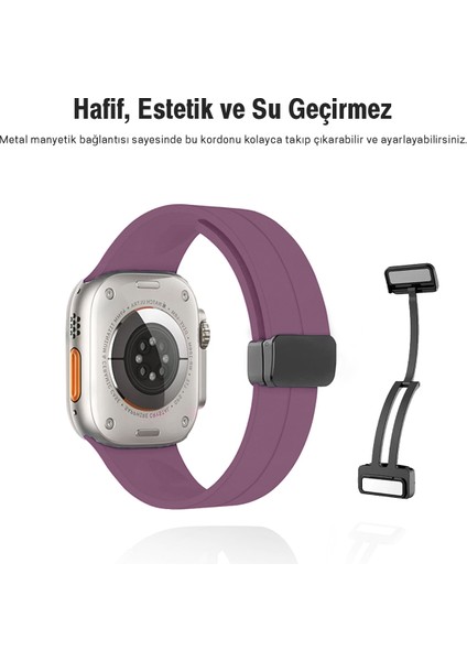 Kip GSM Apple Watch 38MM Su Geçirmez Silikon Spor Kordonu, Kolay Takma/çıkarma, Metal Manyetik özellikli