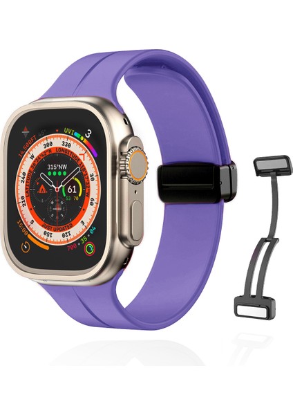 Apple Watch 38MM Su Geçirmez Silikon Spor Kordonu, Kolay Takma/çıkarma, Metal Manyetik özellikli