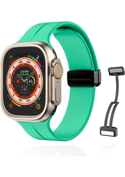 Apple Watch 38MM Su Geçirmez Silikon Spor Kordonu, Kolay Takma/çıkarma, Metal Manyetik özellikli