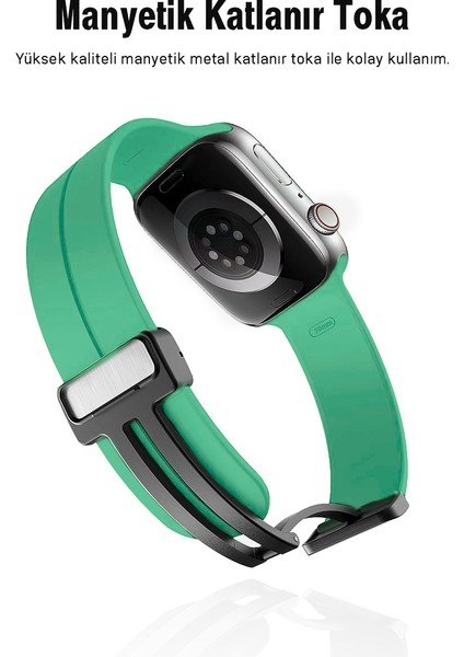 Apple Watch 38MM Su Geçirmez Silikon Spor Kordonu, Kolay Takma/çıkarma, Metal Manyetik özellikli indirimleri