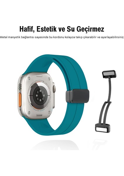 Apple Watch 38MM Su Geçirmez Silikon Spor Kordonu, Kolay Takma/çıkarma, Metal Manyetik özellikli fiyatları